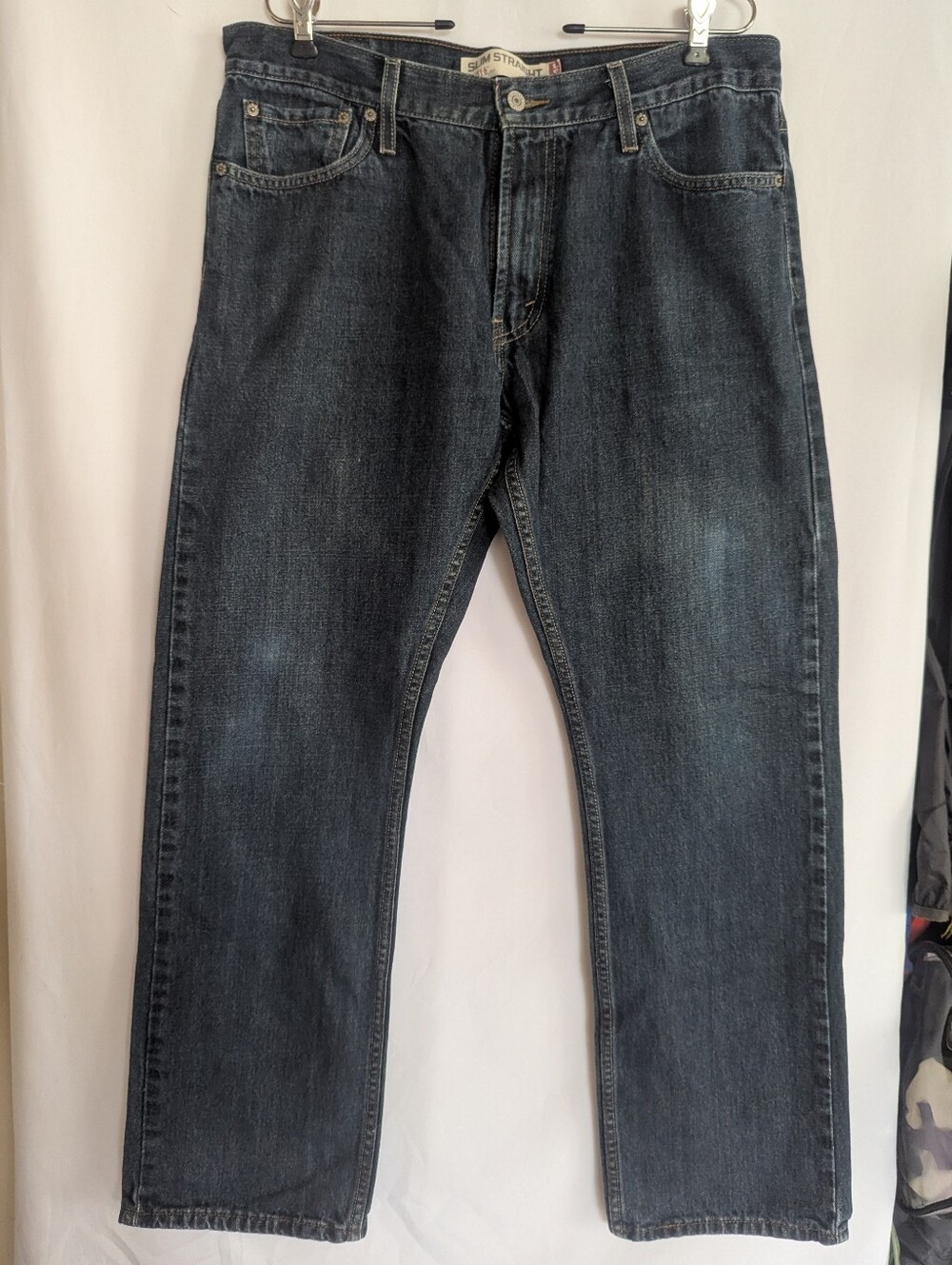 Levi's Men's W36 Dark Blue Slim Straight Jeans